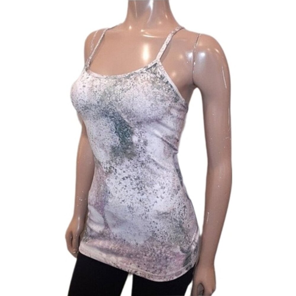 Lululemon Racerback Tank Top Womens Sugar Crush Althetic Yoga Shelf Bra Sporty